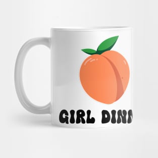 Girl Dinner Meme Peach Eat Ass Rude Offensive Gen Z Sex Joke Mug